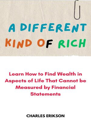 cover image of A Different Kind of Rich